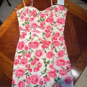 ZARA floral corset styles dress